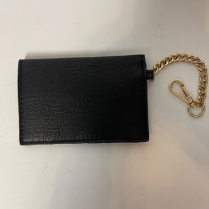 Cabrelli & Co. Leather Wallet with Gold Chain